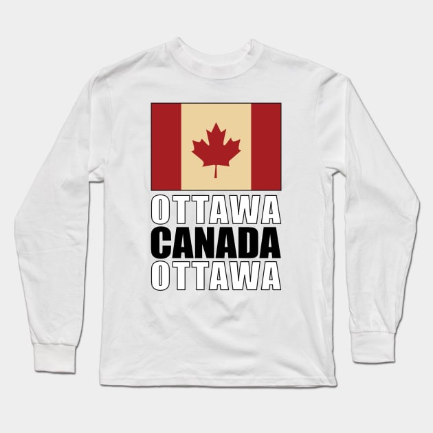 Flag of Canada Long Sleeve T-Shirt by KewaleeTee